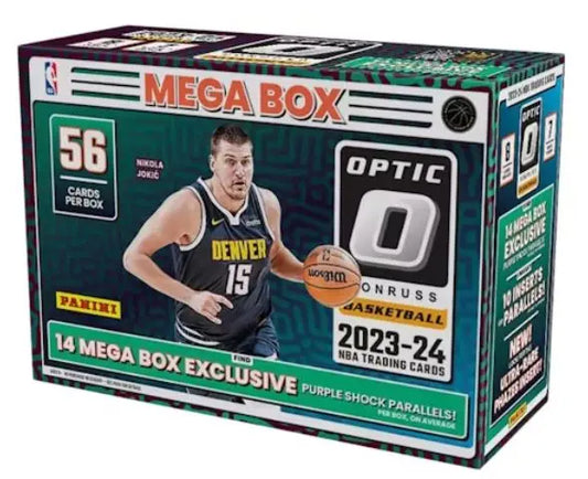 2023-24 Panini Donruss Optic Basketball 7-Pack Mega Box (Purple Shock) FRENLY BRICKS - Open 7 Days