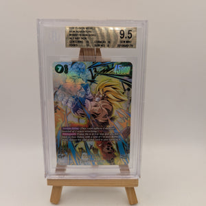 Son Goku FB05-119 SCR Alt Alternate Art DBS Fusion World New Adventure NM BGS 9.5 FRENLY BRICKS - Open 7 Days
