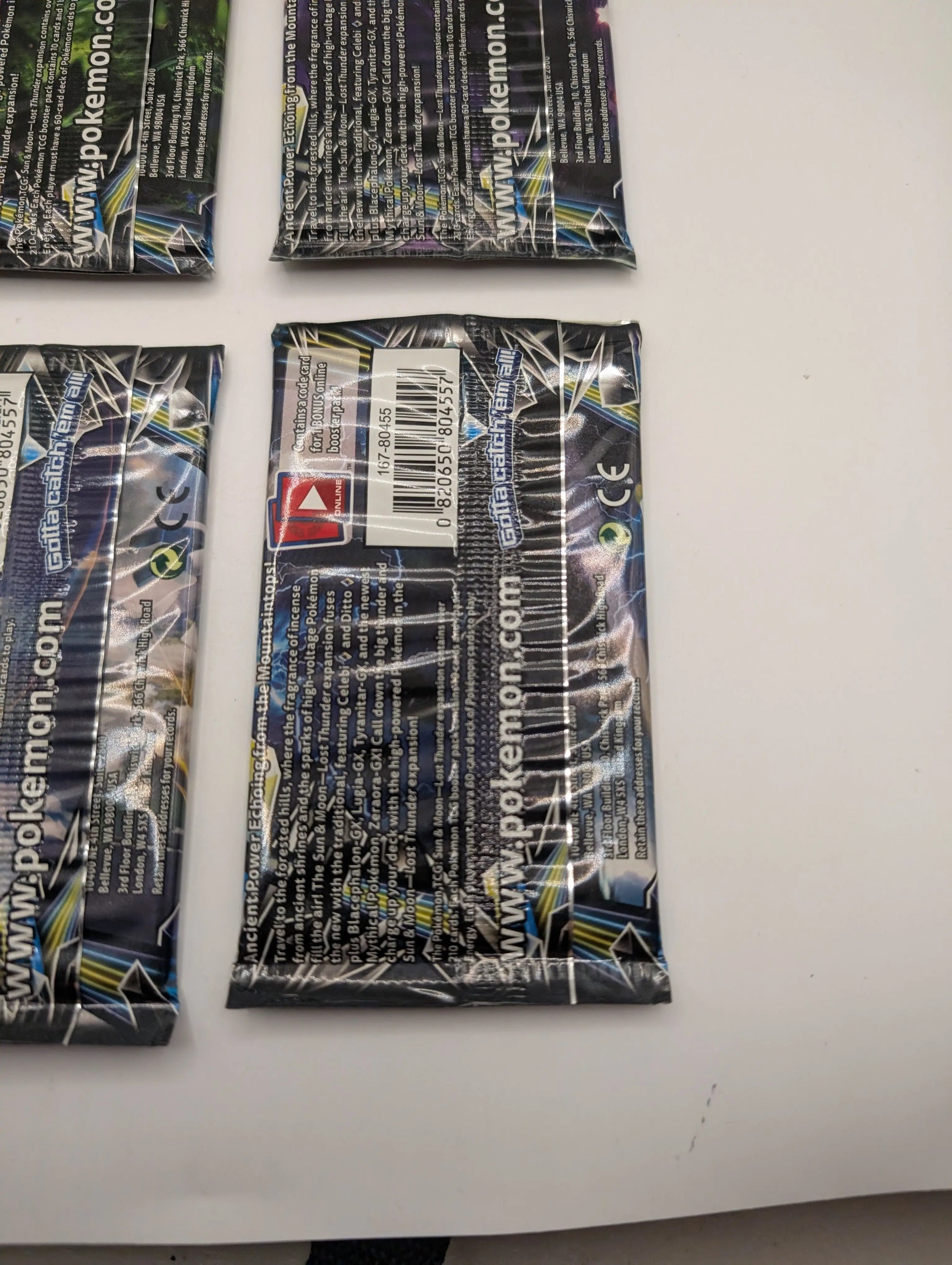 Pokemon 4x S&M Lost Thunder Booster Packs Factory Sealed - All 4 Art Sets! FRENLY BRICKS - Open 7 Days