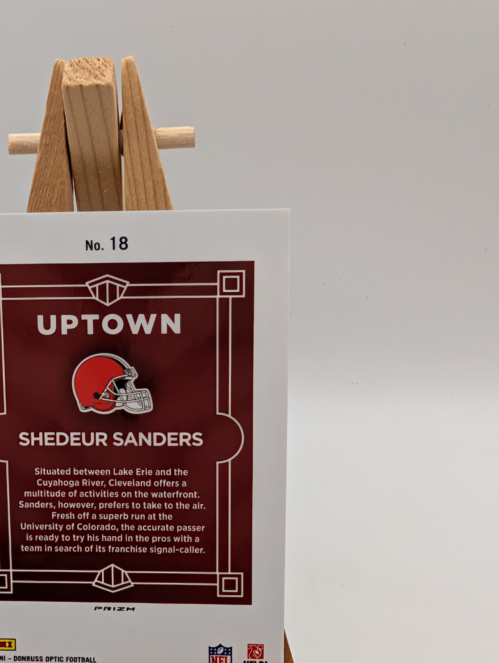 Shedeur Sanders Uptown Rookie #18 Browns 2025 Panini Donruss Optic SSP (RC) FRENLY BRICKS - Open 7 Days