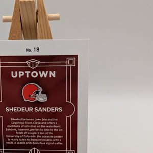 Shedeur Sanders Uptown Rookie #18 Browns 2025 Panini Donruss Optic SSP (RC) FRENLY BRICKS - Open 7 Days