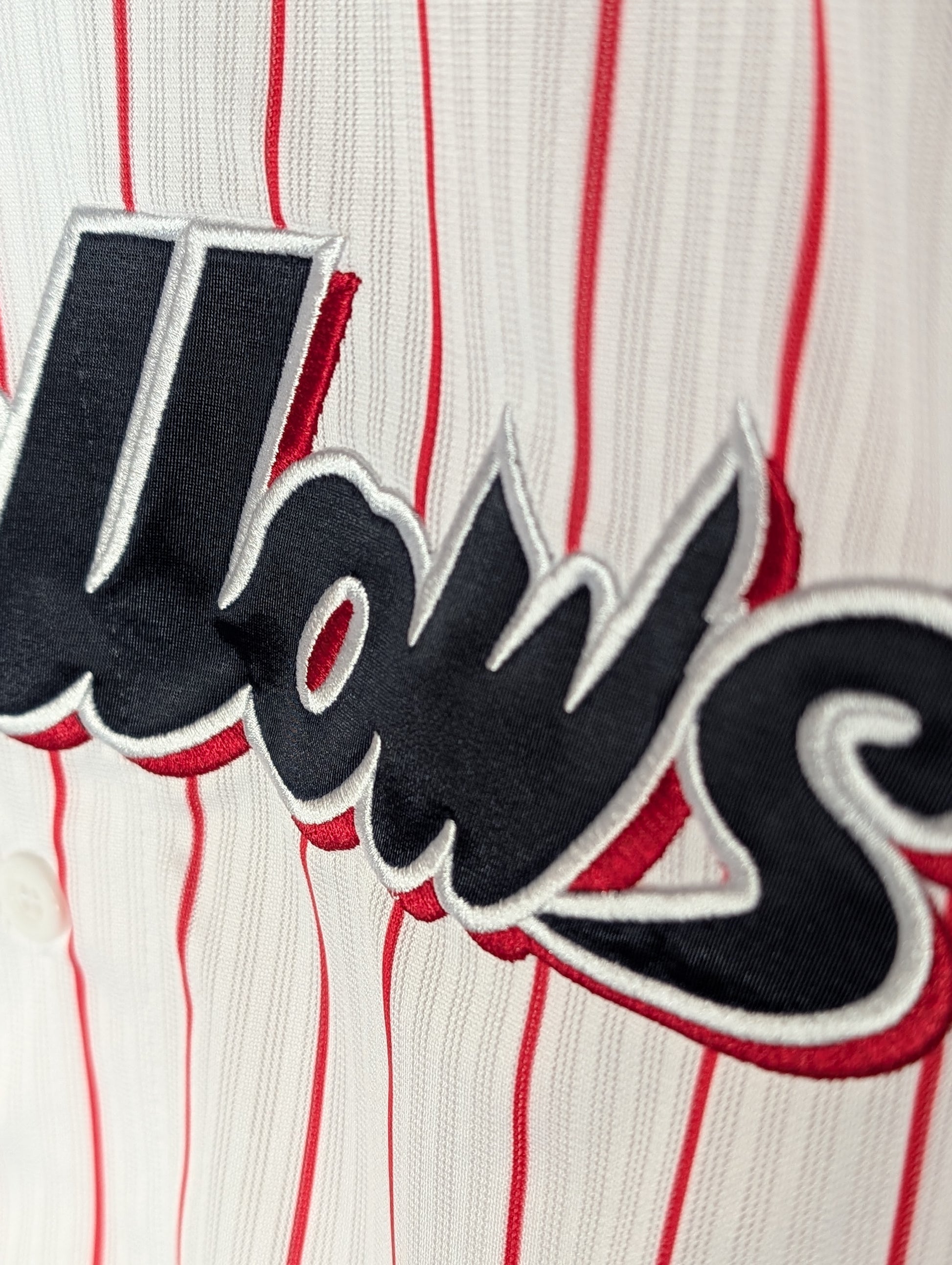Nippon Baseball Tokyo Yakult Swallows 2016-2019 Home White/Red Blank XL Jersey