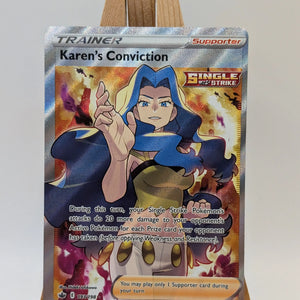 Karens Conviction 193/198 Chilling Reign Full Art Ultra Rare Pokemon Card FRENLY BRICKS - Open 7 Days