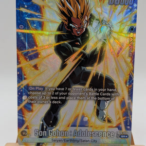 Son Gohan Adolescence FB03-039 SR☆ Alt Art - DragonBall Fusion World M/NM FRENLY BRICKS - Open 7 Days