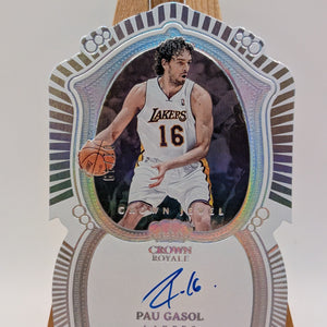 Pau Gasol 2022-23 Panini Crown Royale Jewel Signatures Auto /49 Lakers FRENLY BRICKS - Open 7 Days