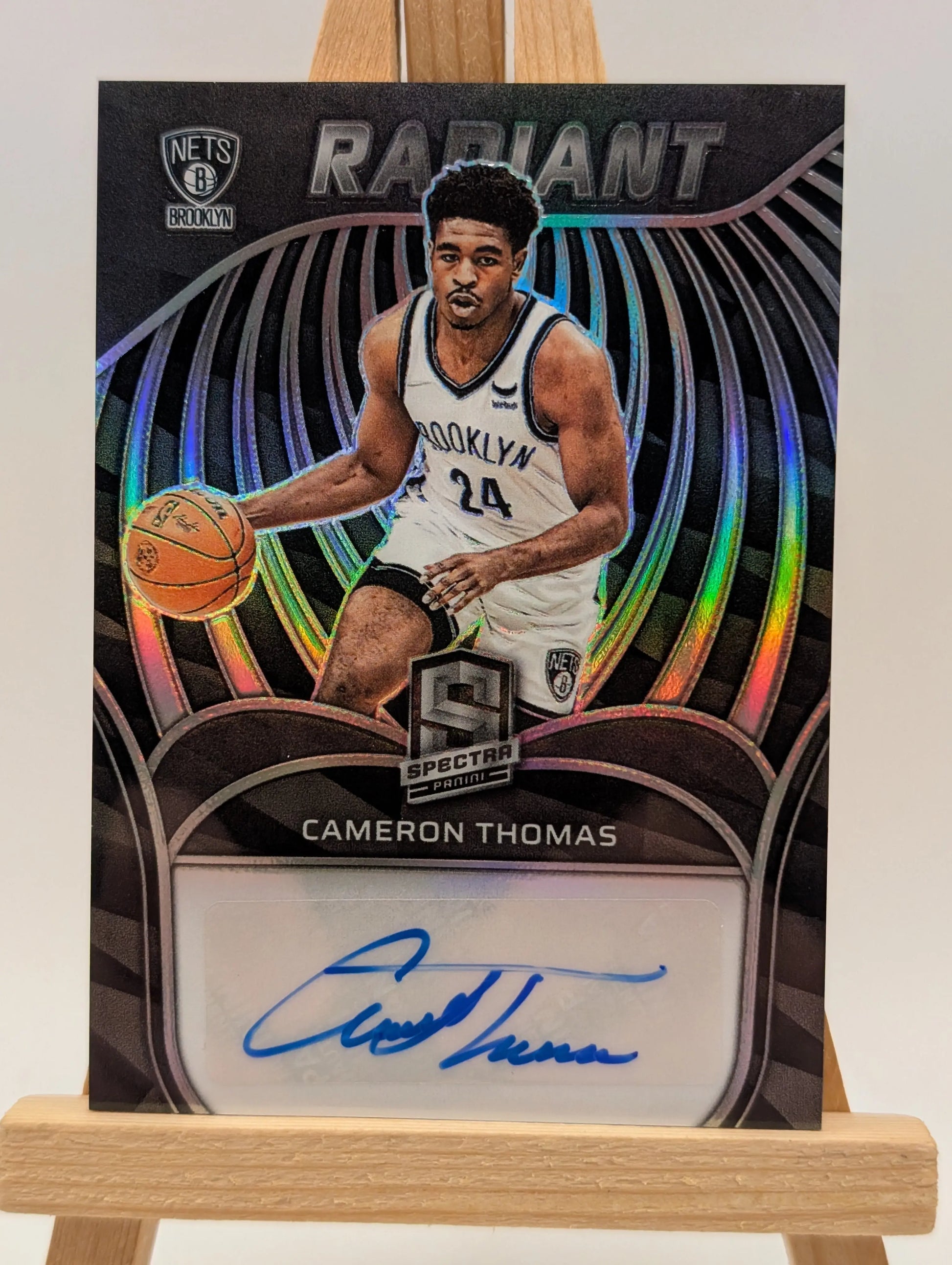 2021-22 CAMERON THOMAS 05/75 AUTO PANINI SPECTRA RADIANT AUTOGRAPHS ROOKIE FRENLY BRICKS - Open 7 Days