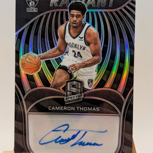 2021-22 CAMERON THOMAS 05/75 AUTO PANINI SPECTRA RADIANT AUTOGRAPHS ROOKIE FRENLY BRICKS - Open 7 Days