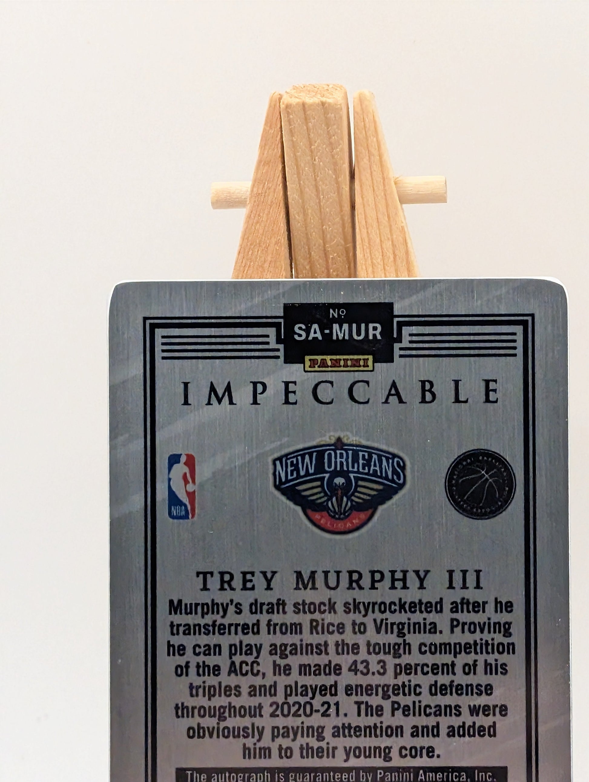 Trey Murphy III 2021-22 Impeccable Stainless Stars Autograph #'d l/99 Rookie RC FRENLY BRICKS - Open 7 Days