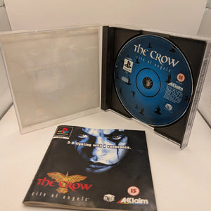 The Crow: City Of Angels + Manual - PS1 - Tested & Working FRENLY BRICKS - Open 7 Days