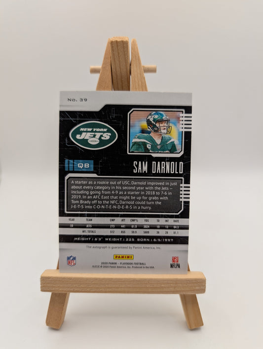 2020 Panini Playbook Football - Green Auto #d - SAM DARNOLD - New York Jets FRENLY BRICKS - Open 7 Days