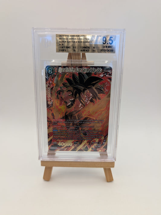 Hyper Evolution SS4 Son Goku Dragon Ball Super 5th Anniversary BT3-123SCR BGS 9.5 FRENLY BRICKS - Open 7 Days