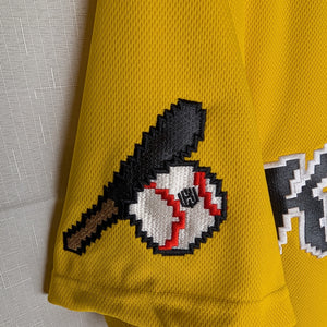 Korean Baseball KT Wiz Bright Yellow 2025 Pixel Uniform XXL Blank Jersey