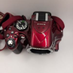 Nikon D5200 Digital Camera Red 24.1 Megapixel 3.2