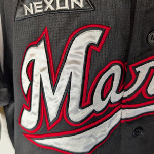 Nippon Baseball Chiba Lotte Marines Away Black/Red 2014-2016 XL Jersey