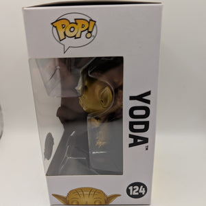 STAR WARS - Yoda (Gold Metallic) no. 124 Funko Pop Vinyl FRENLY BRICKS - Open 7 Days