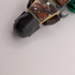 NEW - Lego Minifigure sw1057 The Mandalorian no cape MISPRINT HELMET FRENLY BRICKS - Open 7 Days