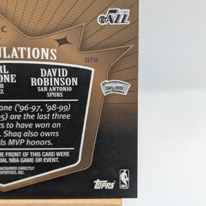 2007 Topps Threads SEPIA /9 RELICS COMBOS Shaquille Karl Malone David Robinson FRENLY BRICKS - Open 7 Days