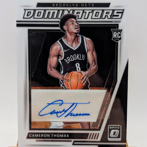 2021-22 Donruss Optic Dominators Signatures Cameron Thomas RC /99 FRENLY BRICKS - Open 7 Days