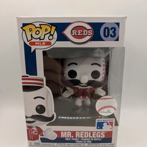 Mr. Redlegs 03 ~ MLB: Cincinnati Reds ~ Funko Pop Vinyl BASEBALL FRENLY BRICKS - Open 7 Days