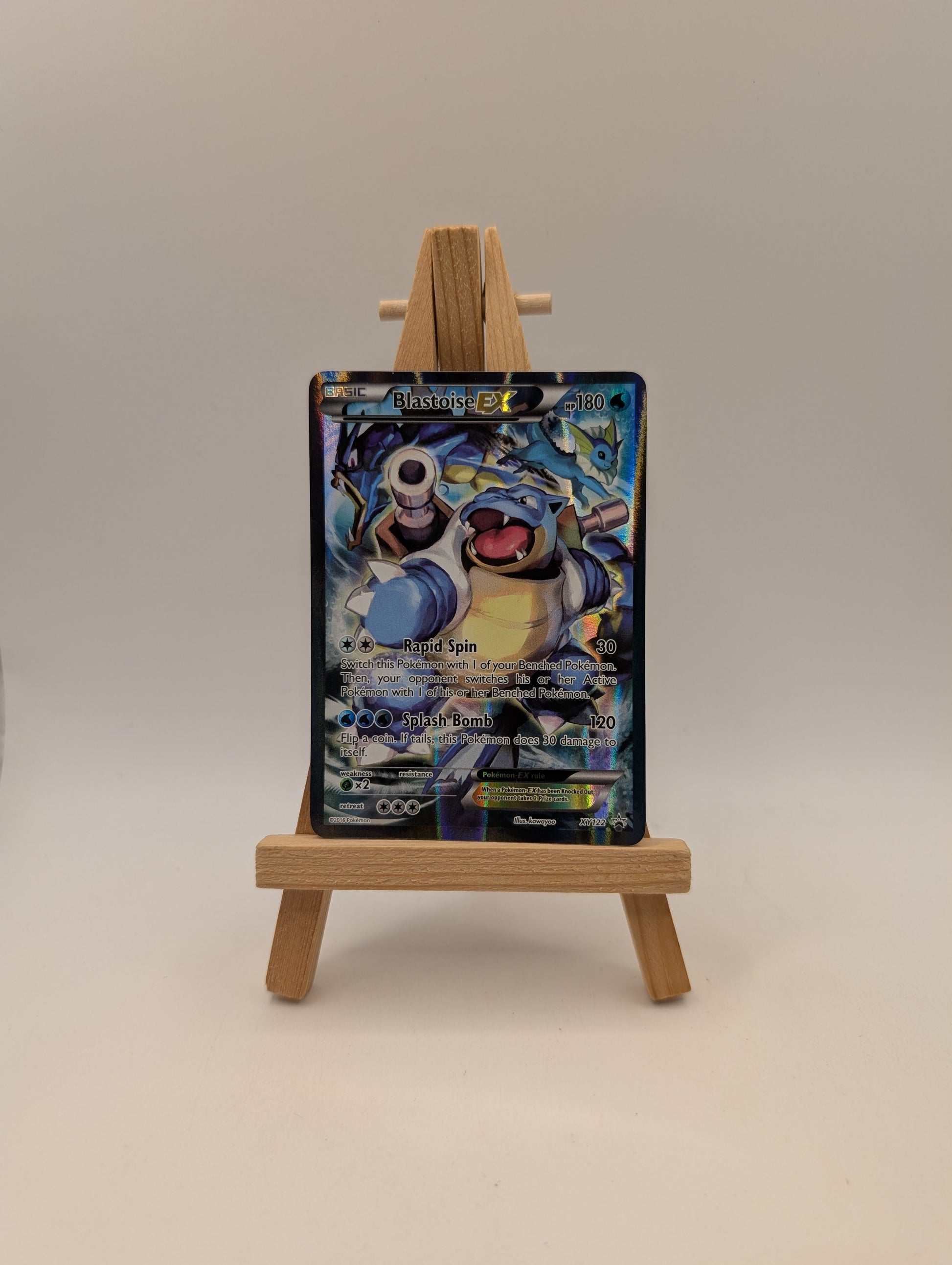 Blastoise EX XY122 XY Holo Black Star Promo 2016 - Pokemon TCG Card LP-MP FRENLY BRICKS - Open 7 Days