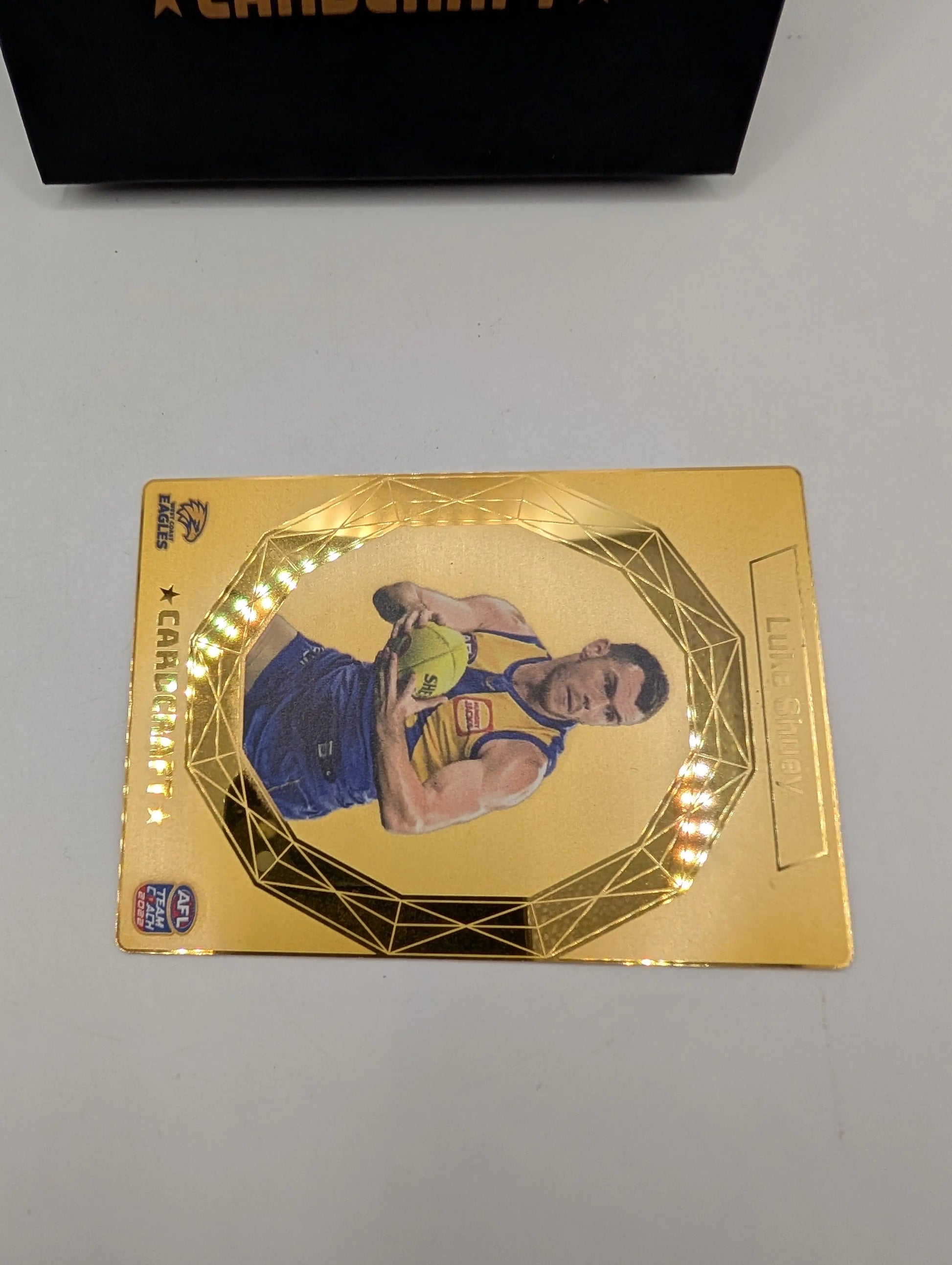 Luke Shuey 24k Gold Card Craft 2025 Teamcoach AFL Footy Card West Coast Eagles FRENLY BRICKS - Open 7 Days
