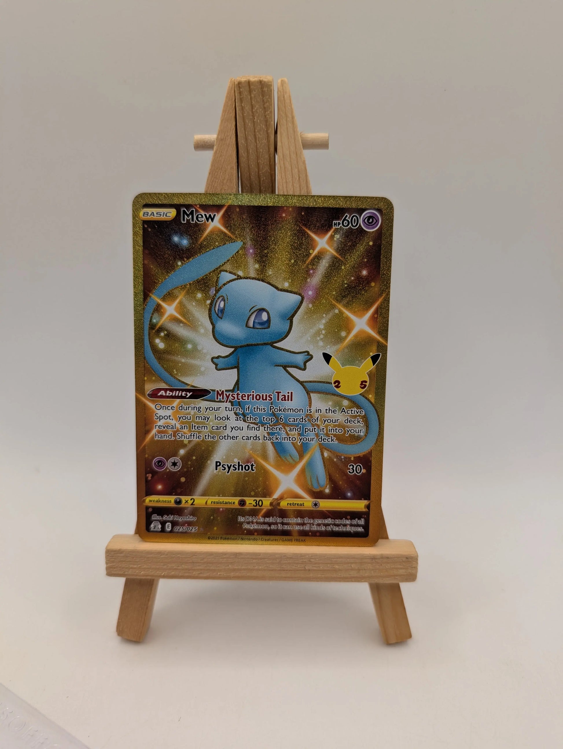 Mew 025/025 - Celebrations Rare Pokemon TCG Holo FRENLY BRICKS - Open 7 Days