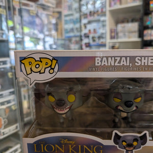 POP VINYL 3 PACK BANZAI, SHENZI & ED THE LION KING DISNEY VAULTED NEW UNOPENED FRENLY BRICKS - Open 7 Days