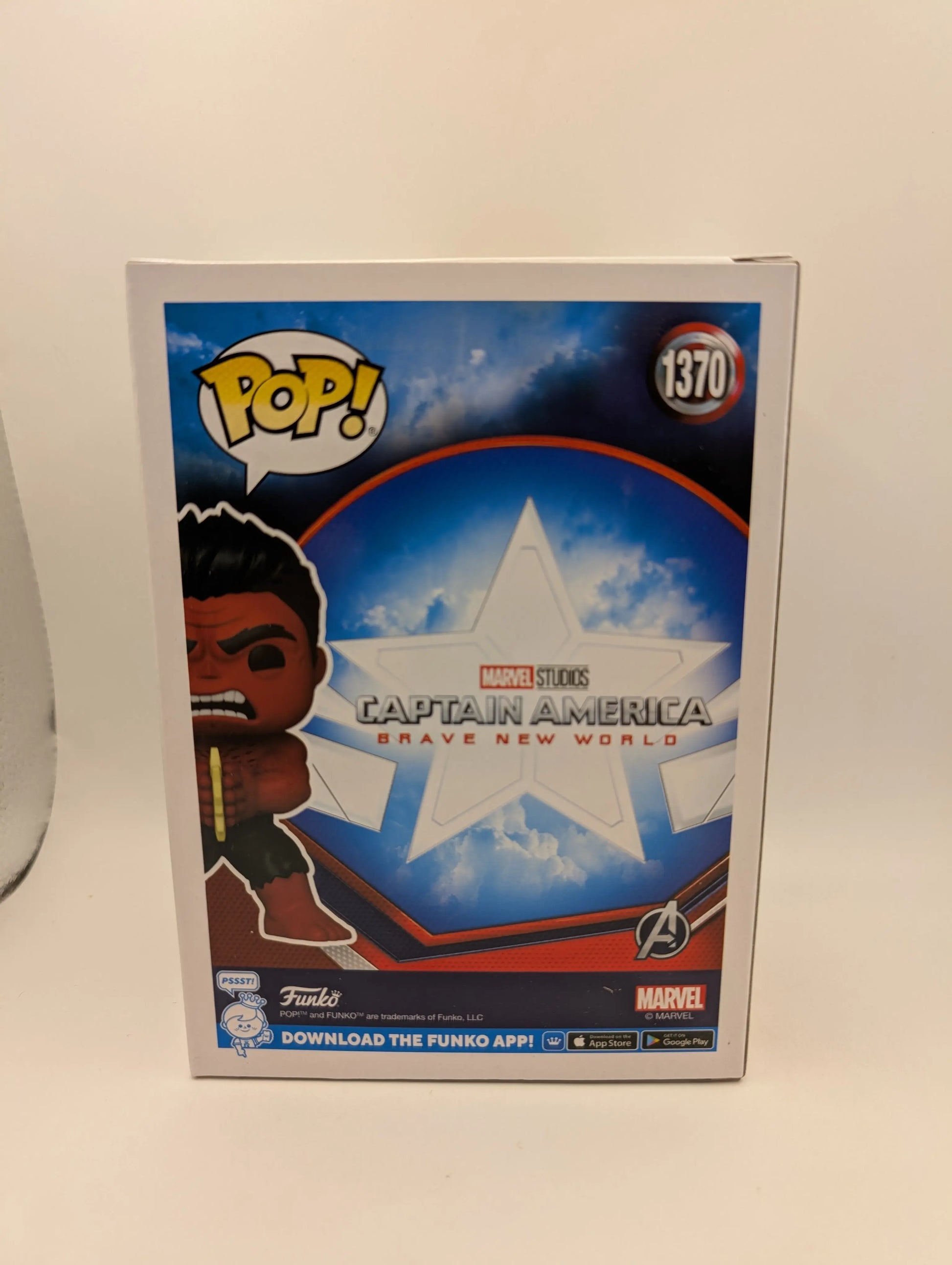 Funko Pop Vinyl Red Hulk 1370 Captain America Marvel Collector Corps FRENLY BRICKS - Open 7 Days