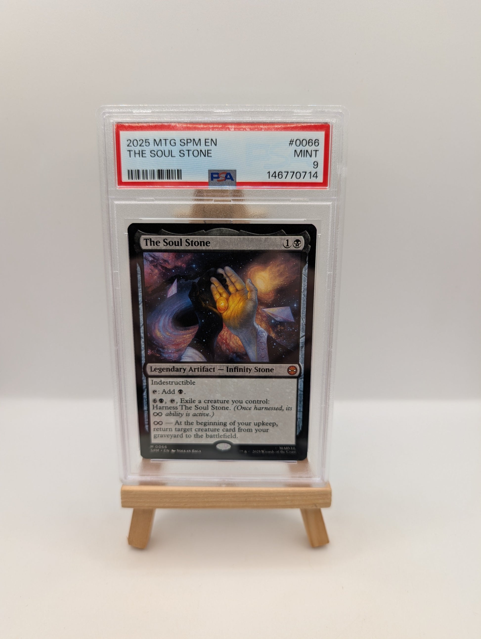 2025 MTG MARVEL'S SPIDER-MAN #0066 THE SOUL STONE PSA 9 FRENLY BRICKS - Open 7 Days