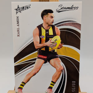 2025 AFL Select Seamless Karl Amon Base /95 FRENLY BRICKS - Open 7 Days