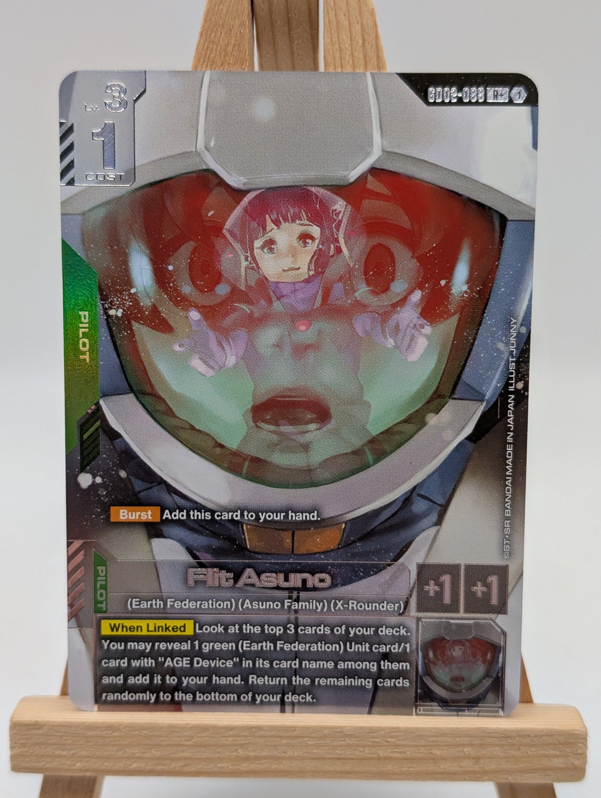 [GD02-088](R+) Flit Asuno {Alt Art} {Foil} (2) FRENLY BRICKS - Open 7 Days