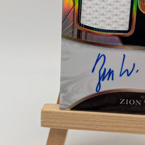 2021-22 Panini Select Zion Williamson X-Factor Jersey GU Patch Auto Silver /99 FRENLY BRICKS - Open 7 Days