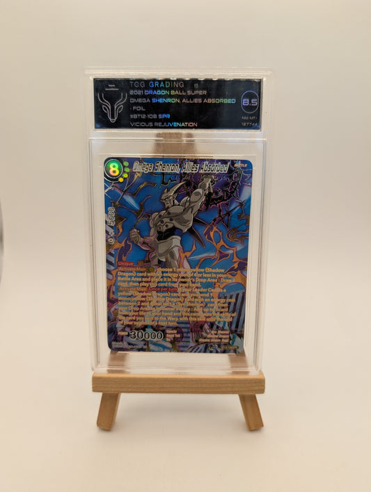 Omega Shenron, Allies Absorbed BT12-108 SPR TCG 8.5 Graded FRENLY BRICKS - Open 7 Days