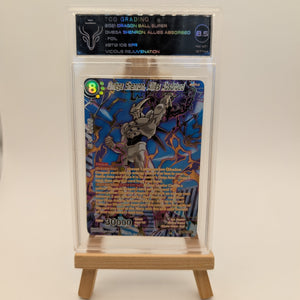 Omega Shenron, Allies Absorbed BT12-108 SPR TCG 8.5 Graded FRENLY BRICKS - Open 7 Days