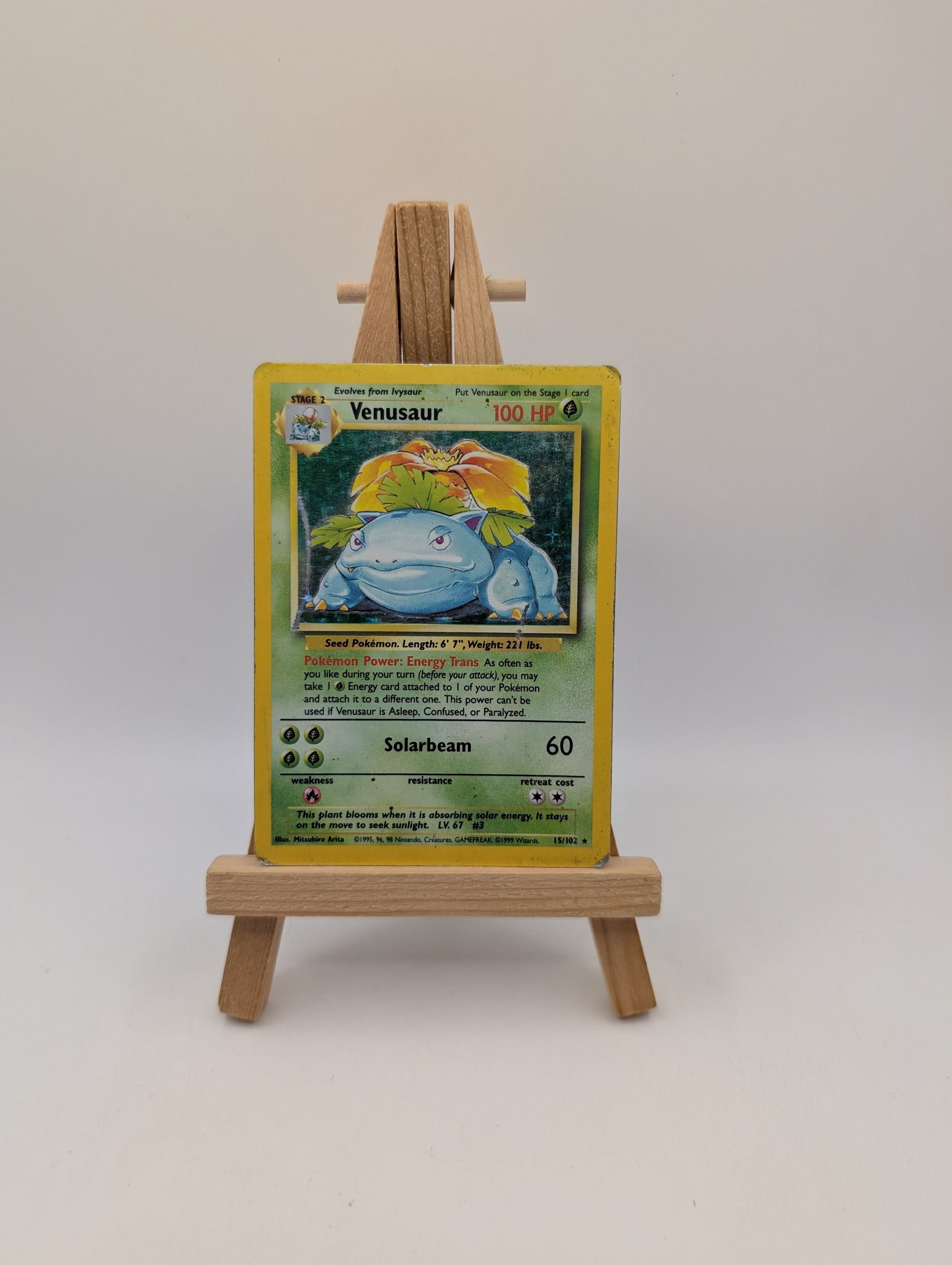 Pokémon TCG Venusaur Base Set 15/102 Holo Unlimited Holo Rare FRENLY BRICKS - Open 7 Days