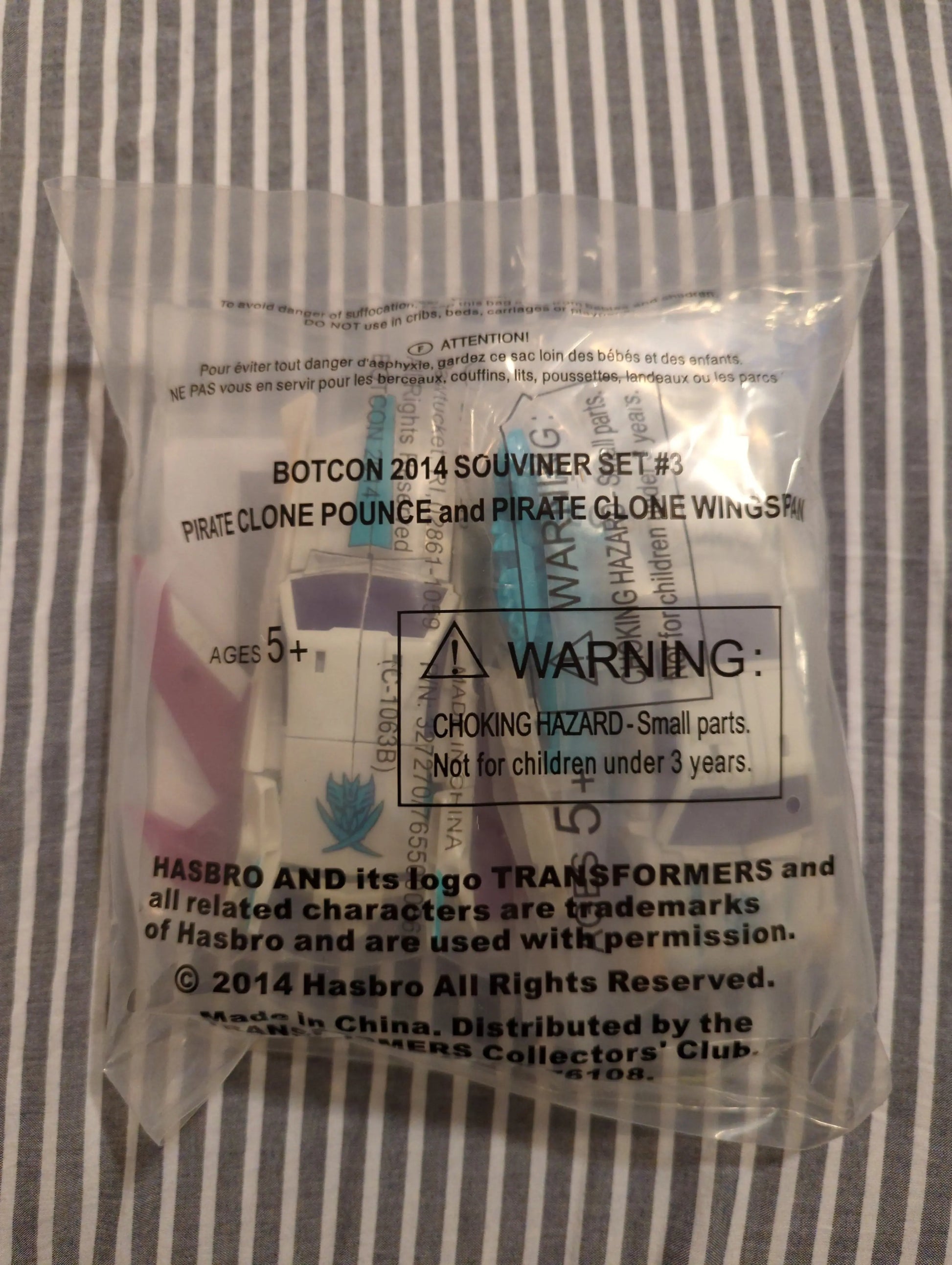 BOTCON 2014 SOUVINER SET #3 PIRATE CLONE POUNCE AND PIRATE CLONE WINGSPAN SEALED FRENLY BRICKS - Open 7 Days