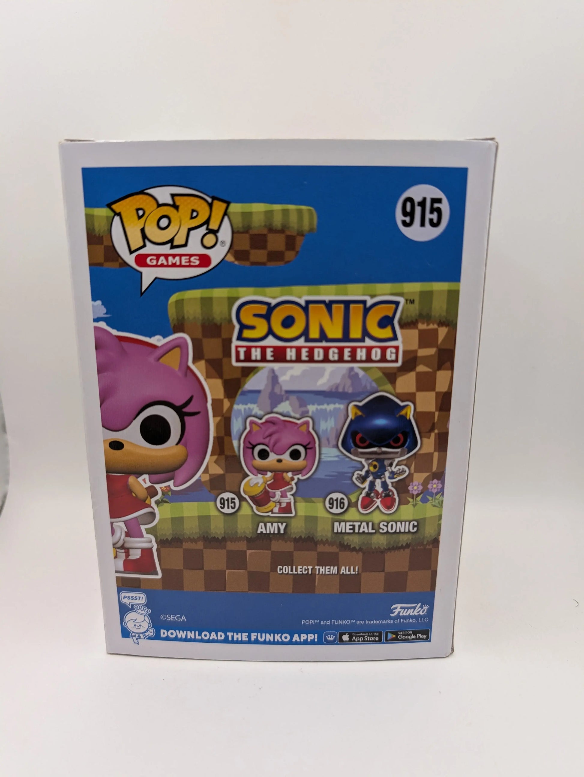 Funko Pop! Games Sonic the Hedgehog 915 Amy Vinyl FRENLY BRICKS - Open 7 Days