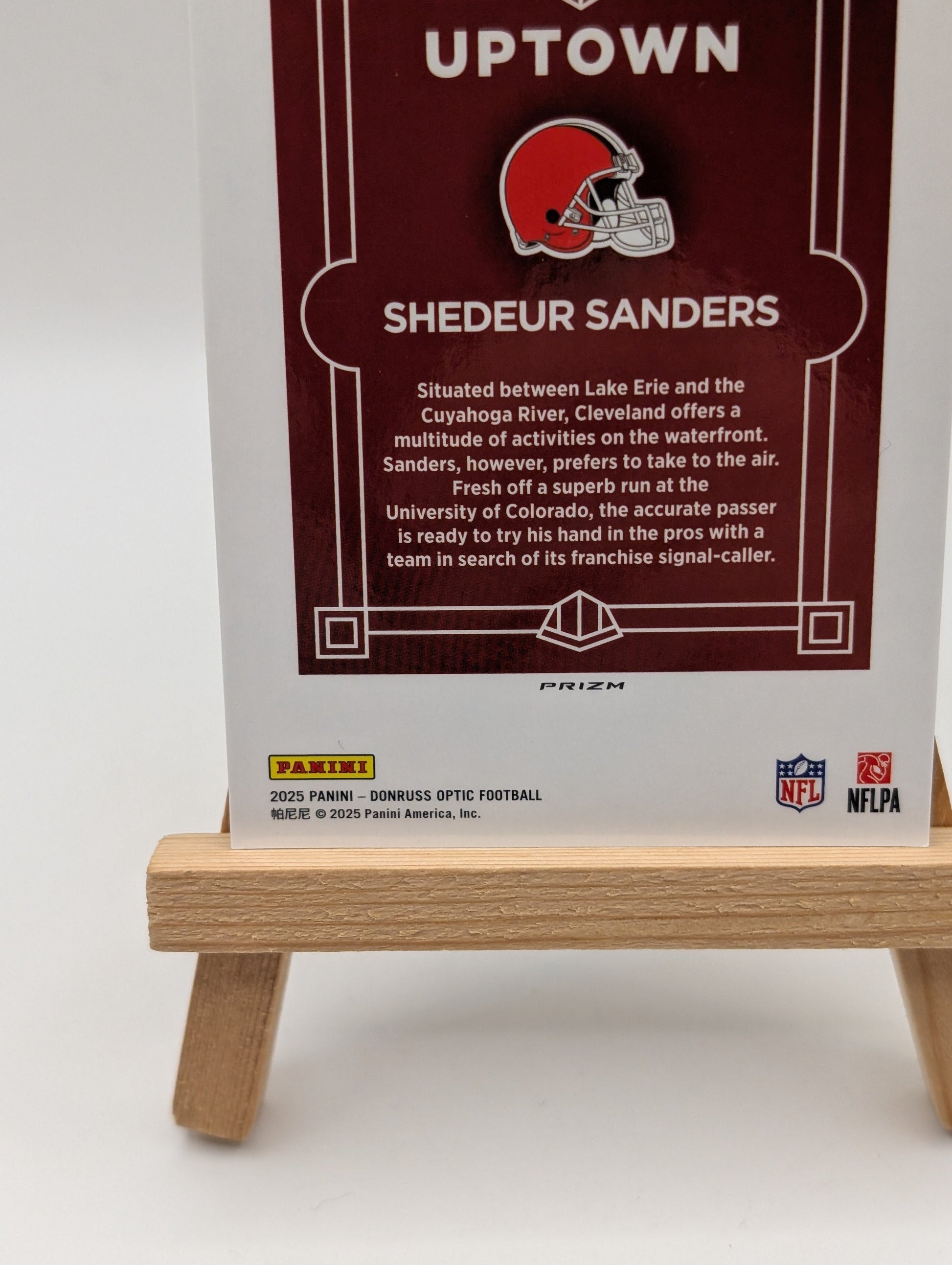 Shedeur Sanders Uptown Rookie #18 Browns 2025 Panini Donruss Optic SSP (RC) FRENLY BRICKS - Open 7 Days