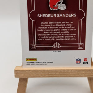 Shedeur Sanders Uptown Rookie #18 Browns 2025 Panini Donruss Optic SSP (RC) FRENLY BRICKS - Open 7 Days