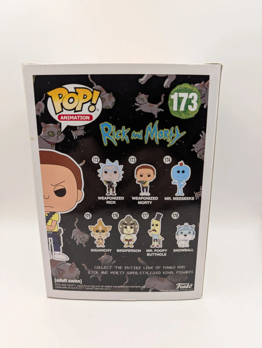 FUNKO POP VINYL - ANIMATION - RICK AND MORTY - WEAPONIZED MORTY - #173 FRENLY BRICKS - Open 7 Days