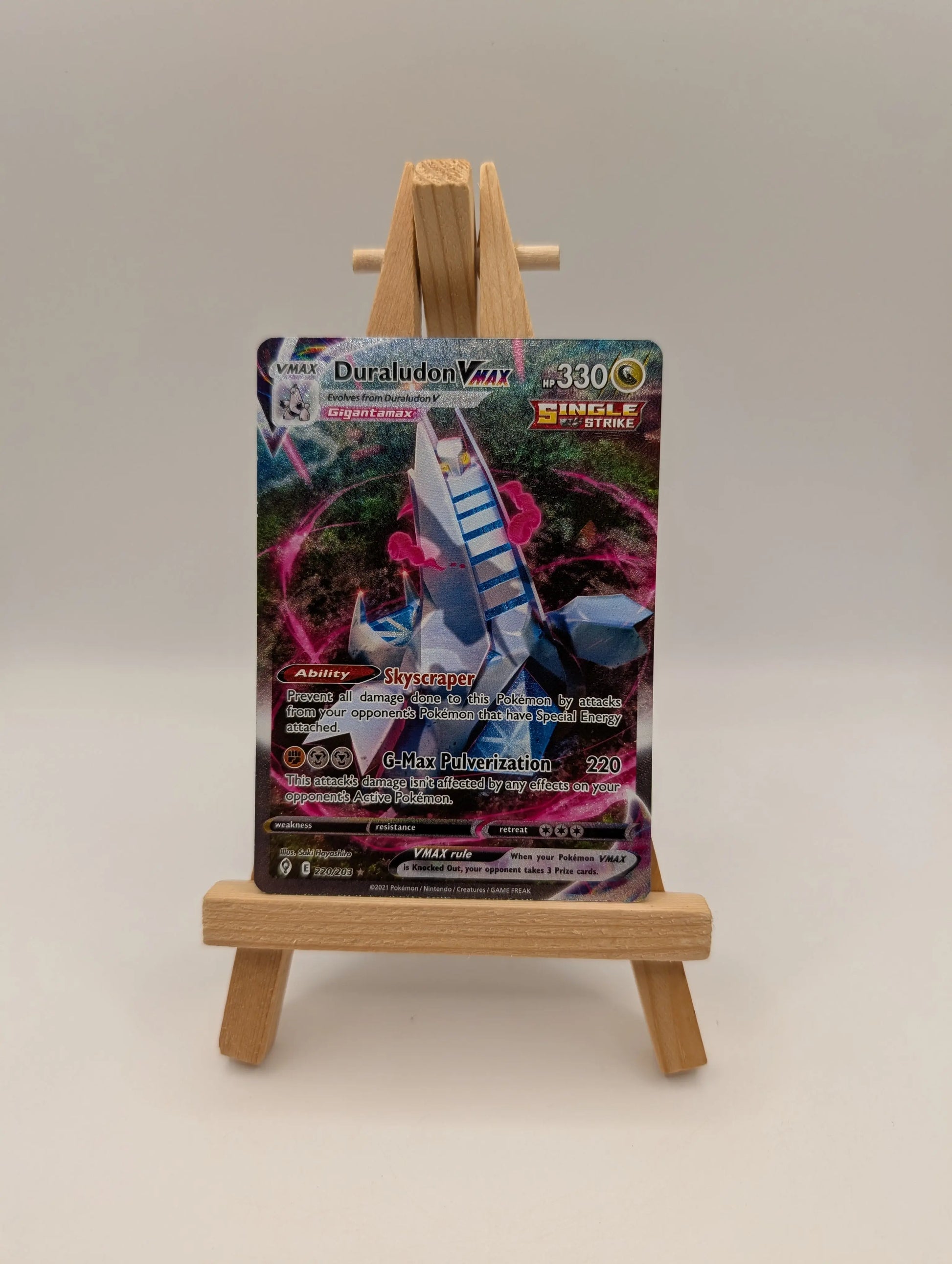 Duraludon VMAX 220/203 Alternate Art Secret Evolving Skies Pokemon Card FRENLY BRICKS - Open 7 Days