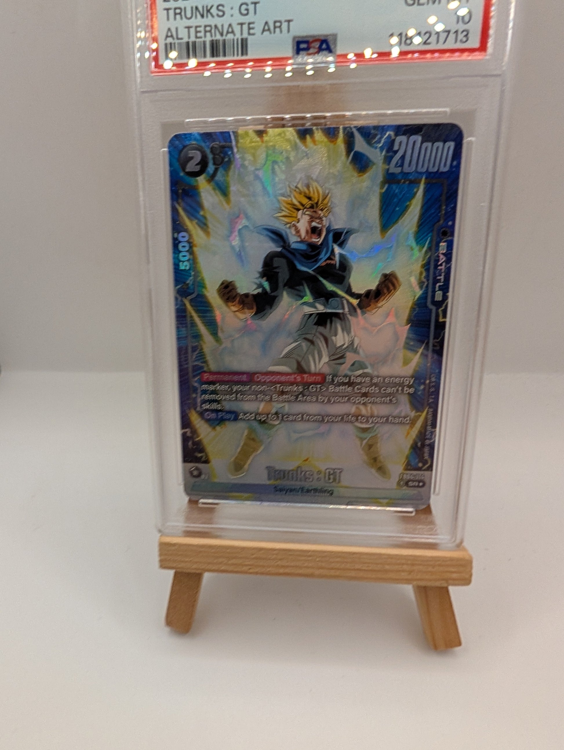 Dragon Ball Super Trunks: GT Fusion World FB04-114 Alternate Art SR Foil PSA 10 #FB04-11 FRENLY BRICKS - Open 7 Days
