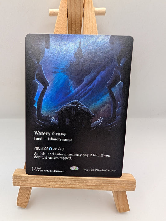 Watery Grave R 0286 EOE Borderless Foil Edge Of Eternities MTG FRENLY BRICKS - Open 7 Days