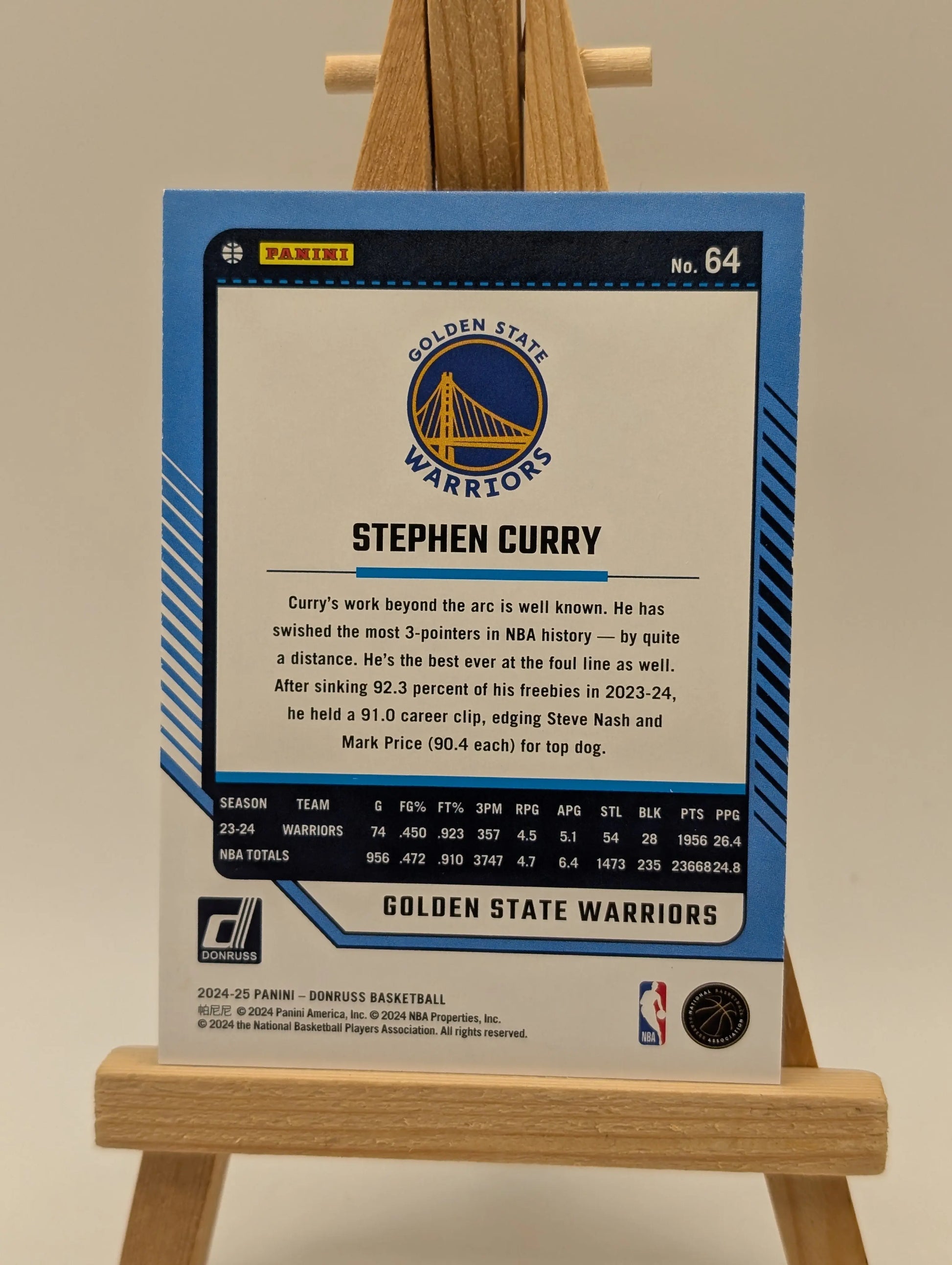 2024-25 Panini Donruss - Stephen Curry #64 Holo Purple Lazer FRENLY BRICKS - Open 7 Days