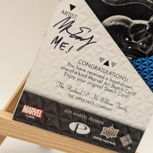 2019 Upper Deck Marvel Premier Sketch Cards Dual Panel Auto Signed 1/1 VENOM FRENLY BRICKS - Open 7 Days