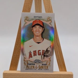 2021 Topps Allen & Ginter Baseball Silver Foil #25 Shohei Ohtani Angels FRENLY BRICKS - Open 7 Days
