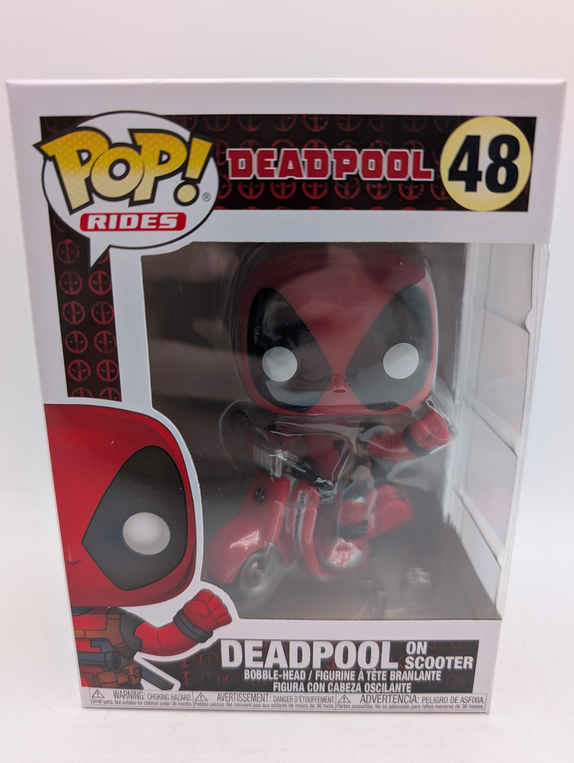 Funko POP! RIDES Marvel Deadpool on Scooter #48 Vinyl Figure image 1