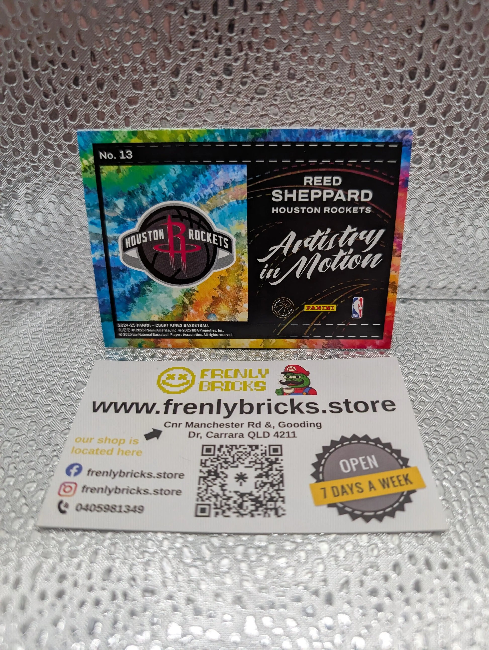 2024-25 Panini Court Kings Reed Sheppard #13 RC Rookie Artistry In Motion FRENLY BRICKS - Open 7 Days