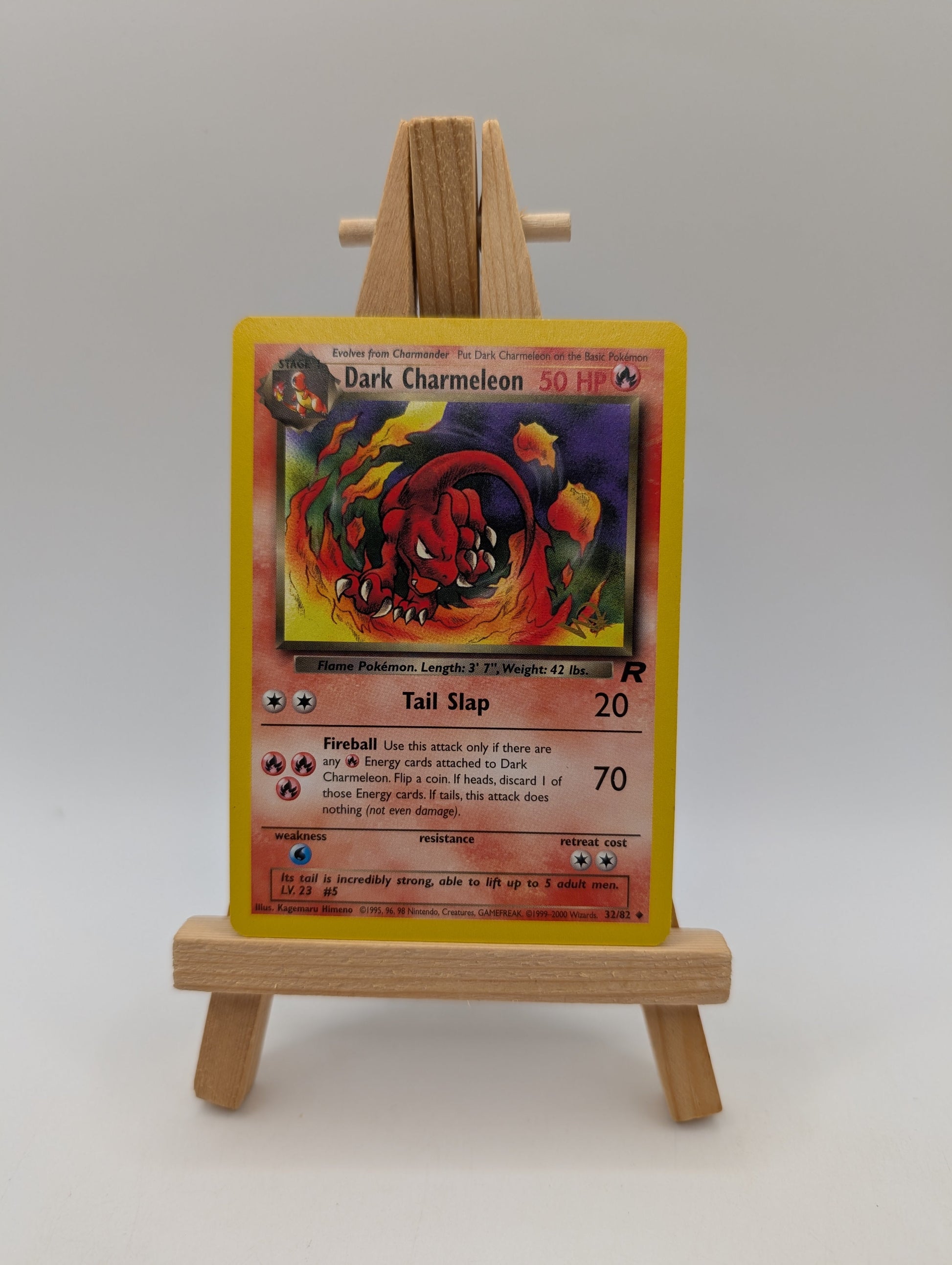 Pokemon - Dark Charmeleon - Team Rocket - W Stamp 32/82 WOTC FRENLY BRICKS - Open 7 Days