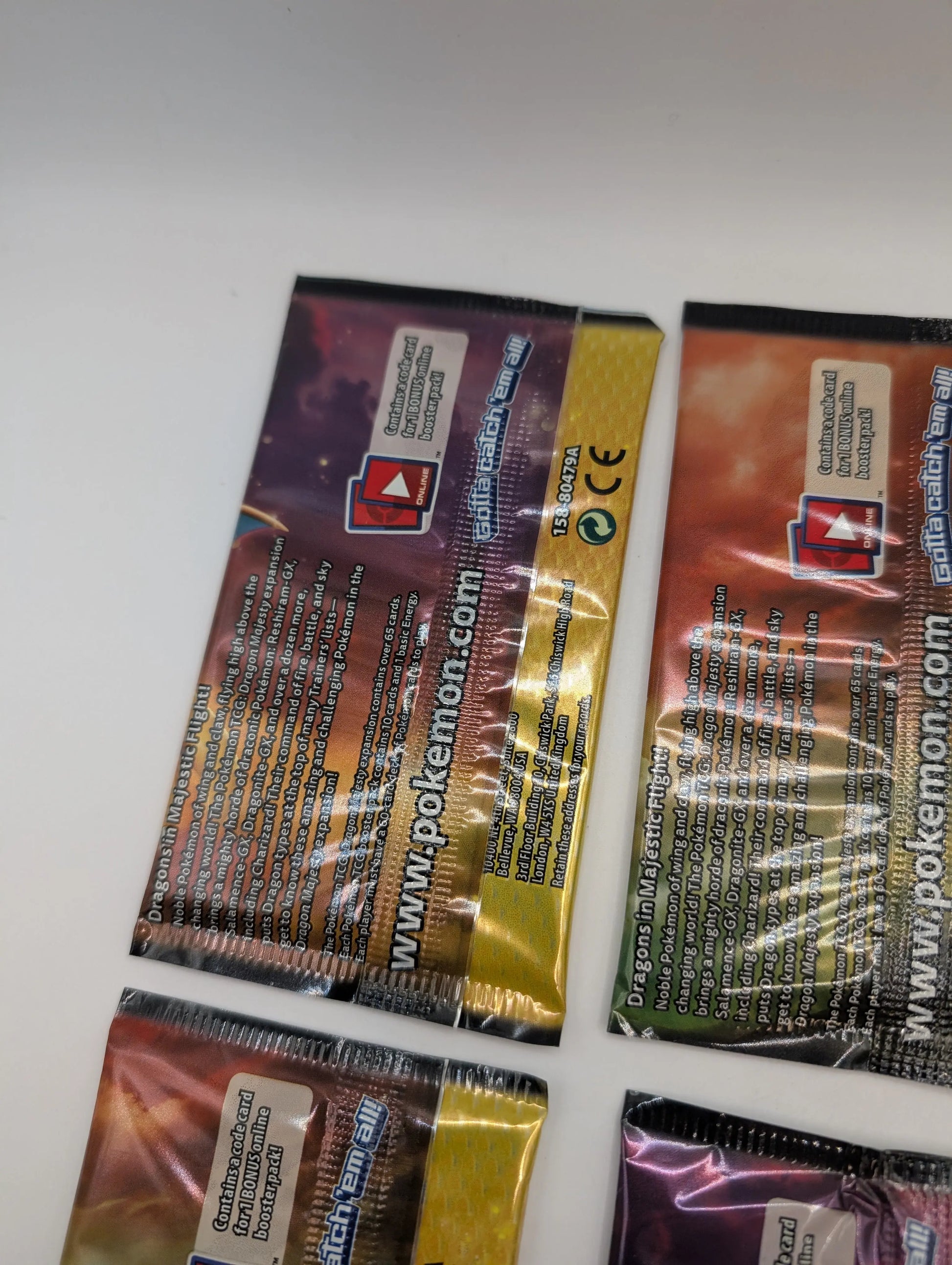 Pokemon TCG Dragon Majesty Booster Pack Art Sets (4 Packs) FRENLY BRICKS - Open 7 Days